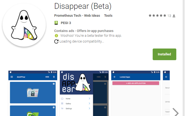 disappear app